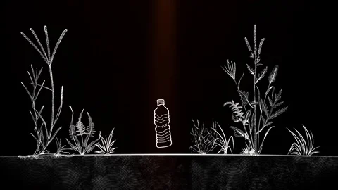 Modern, outstanding 3D animation about the marine plastic pollution, Vídeo Stock 106507728