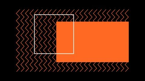 Modern Overlapping Circle Art on Black Background Stock Illustration