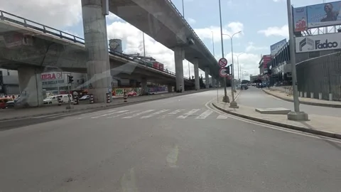 Modern overpass in Abidjan Stock Footage 319828734