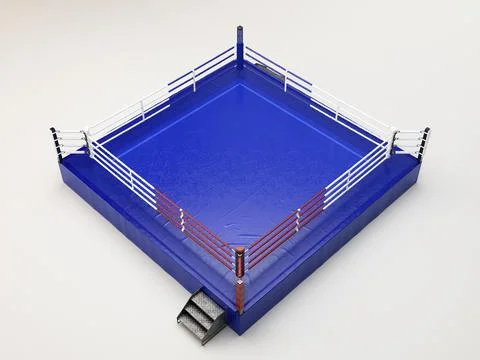 Modern Oversized Boxing Ring Stock Illustration
