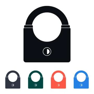 Modern Padlock Icon, Vector Illustration Stock Illustration