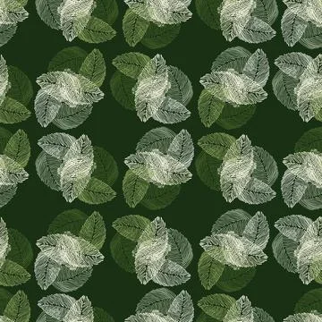 Modern palm leaf seamless pattern with hand drawn tropical print. Modern natu Illustrazione stock