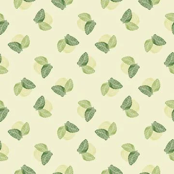 Modern palm leaf seamless pattern with hand drawn tropical print. Modern natu Stock Illustration