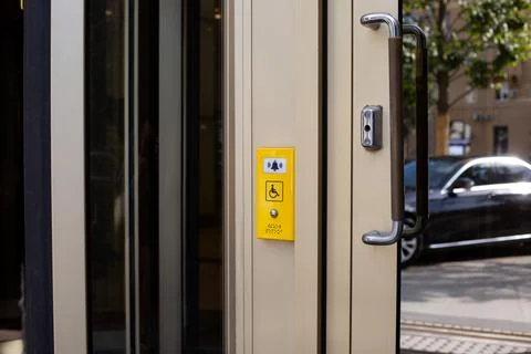 Modern panel with help button for people with disabilities Photos