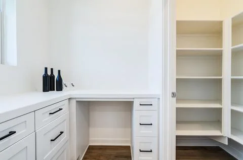 Modern pantry space Stock Photos
