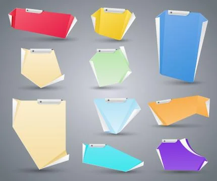 Modern paper colour Stock Illustration