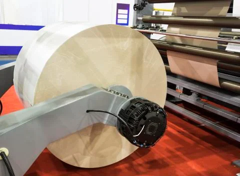 Modern paper cutting machine Stock Photos