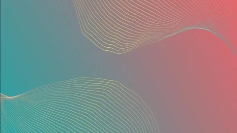 Modern parallel lines abstract shape with wavy pattern minimal background Stock-Footage 295942224