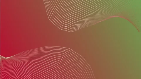 Modern parallel lines abstract shape with wavy pattern minimal background Video stock 295942316