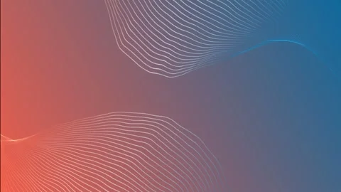 Modern parallel lines abstract shape with wavy pattern minimal background Stock Footage 295942581