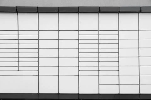 Modern parcel locker with many postal boxes 写真素材