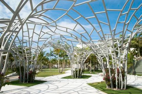 Modern park Stock Photos