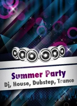 Modern party template/flyer Stockillustratie