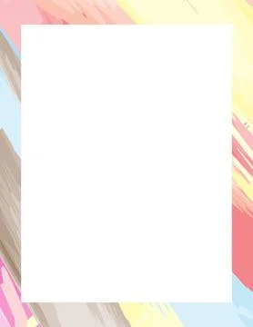 Modern Pastel Border Frame Set Abstract Artistic Template Background Vector.. イラスト素材
