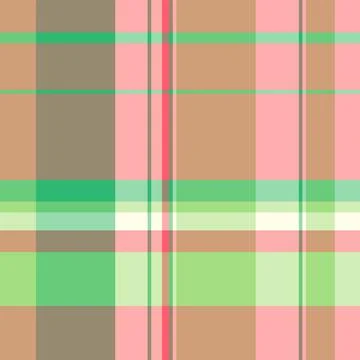 A modern, pastel plaid pattern with intersecting lines creating a colorful ch Stock Illustration