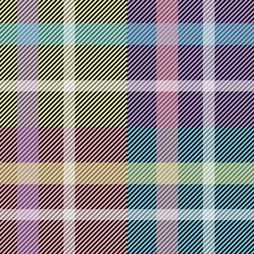 Modern Pastel Tartan Pattern with Diagonal Stripes Illustrazione stock