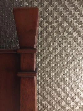 Modern pattern background with crafted wood Stock Photos