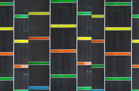 Modern pattern building and background with bright colors, abstract for backg Stock Photos