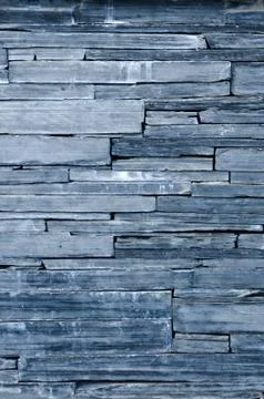 Modern pattern of bule stone wall decorative surfaces Stock Photos