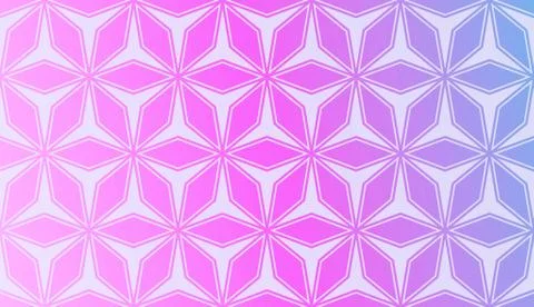 Modern Pattern With Curved Line. Geometric Elements. Blurred Gradient Backgro Stockillustratie