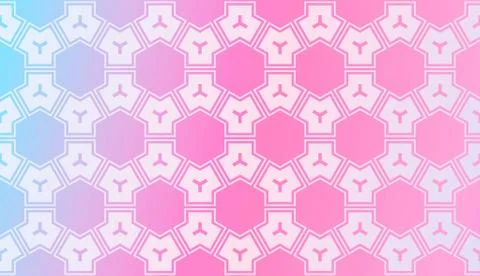 Modern Pattern With Curved Line. Geometric Elements. Blurred Gradient Backgro Illustrazione stock