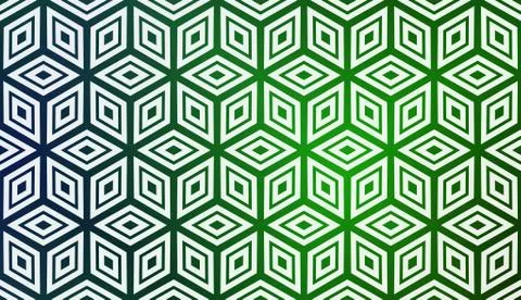 Modern Pattern With Curved Line. Geometric Elements. Blurred Gradient Backgro Illustrazione stock