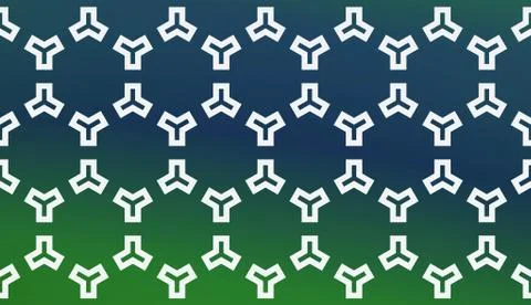 Modern Pattern With Curved Line. Geometric Elements. Blurred Gradient Backgro Stock Illustration