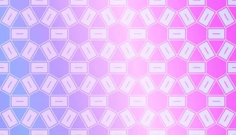 Modern Pattern With Curved Line. Geometric Elements. Blurred Gradient Backgro Stock Illustration