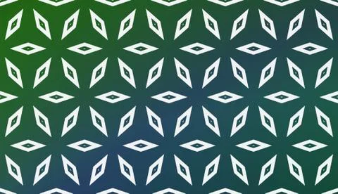 Modern Pattern With Curved Line. Geometric Elements. Blurred Gradient Backgro Stock Illustration