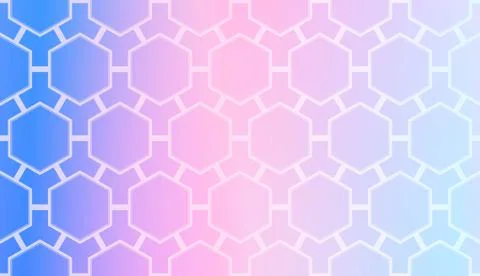 Modern Pattern With Curved Line. Geometric Elements. Blurred Gradient Backgro Illustrazione stock