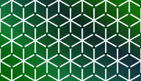 Modern Pattern With Curved Line. Geometric Elements. Blurred Gradient Backgro Illustrazione stock