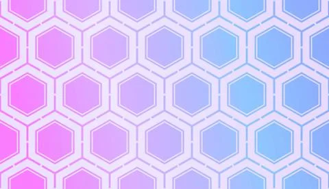 Modern Pattern With Curved Line. Geometric Elements. Blurred Gradient Backgro Stock Illustration
