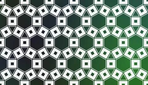Modern Pattern With Curved Line. Geometric Elements. Blurred Gradient Backgro Stockillustratie