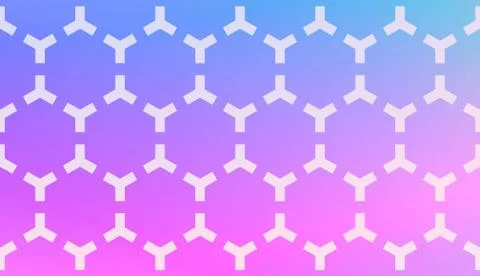 Modern Pattern With Curved Line. Geometric Elements. Blurred Gradient Backgro 스톡 일러스트