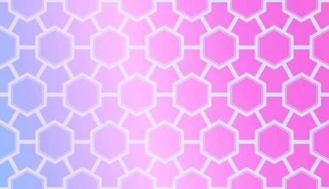 Modern Pattern With Curved Line. Geometric Elements. Blurred Gradient Backgro Illustrazione stock
