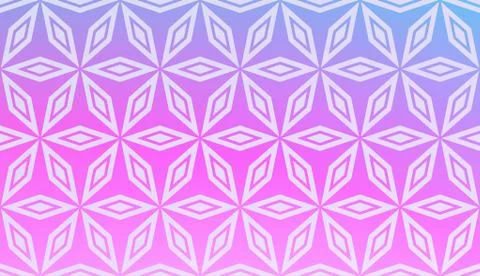 Modern Pattern With Curved Line. Geometric Elements. Blurred Gradient Backgro 스톡 일러스트