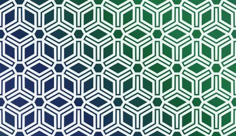 Modern Pattern With Curved Line. Geometric Elements. Blurred Gradient Backgro Stockillustratie