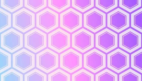 Modern Pattern With Curved Line. Geometric Elements. Blurred Gradient Backgro Stock Illustration