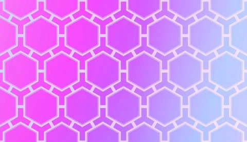 Modern Pattern With Curved Line. Geometric Elements. Blurred Gradient Backgro Stock Illustration