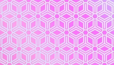 Modern Pattern With Curved Line. Geometric Elements. Blurred Gradient Backgro Stock Illustration
