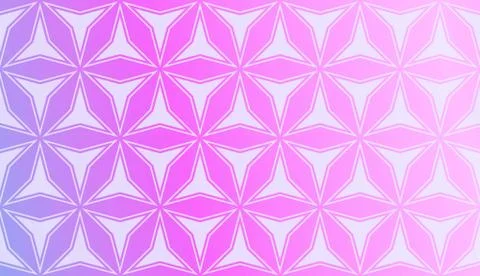 Modern Pattern With Curved Line. Geometric Elements. Blurred Gradient Backgro Stock Illustration