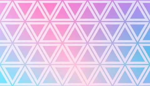 Modern Pattern With Curved Line. Geometric Elements. Blurred Gradient Backgro Stock Illustration