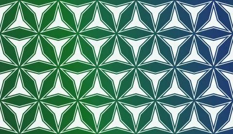 Modern Pattern With Curved Line. Geometric Elements. Blurred Gradient Backgro Illustrazione stock