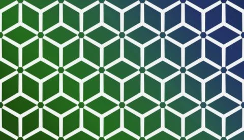 Modern Pattern With Curved Line. Geometric Elements. Blurred Gradient Backgro Stock Illustration