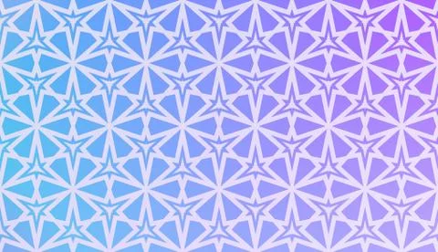 Modern Pattern With Curved Line. Geometric Elements. Blurred Gradient Backgro 스톡 일러스트