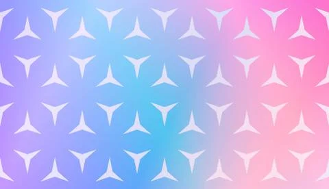 Modern Pattern With Curved Line. Geometric Elements. Blurred Gradient Backgro 스톡 일러스트