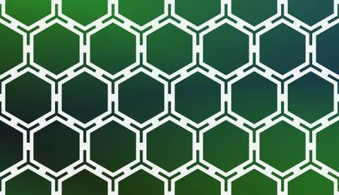 Modern Pattern With Curved Line. Geometric Elements. Blurred Gradient Backgro Illustrazione stock