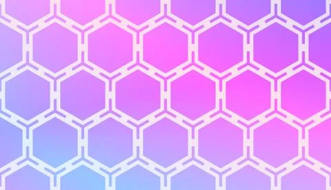 Modern Pattern With Curved Line. Geometric Elements. Blurred Gradient Backgro Stockillustratie