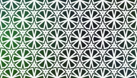 Modern Pattern With Curved Line. Geometric Elements. Blurred Gradient Backgro Stockillustratie