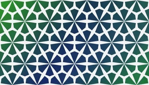 Modern Pattern With Curved Line. Geometric Elements. Blurred Gradient Backgro Illustrazione stock